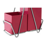 Hot Pink 2 Compartment Cutlery Caddy