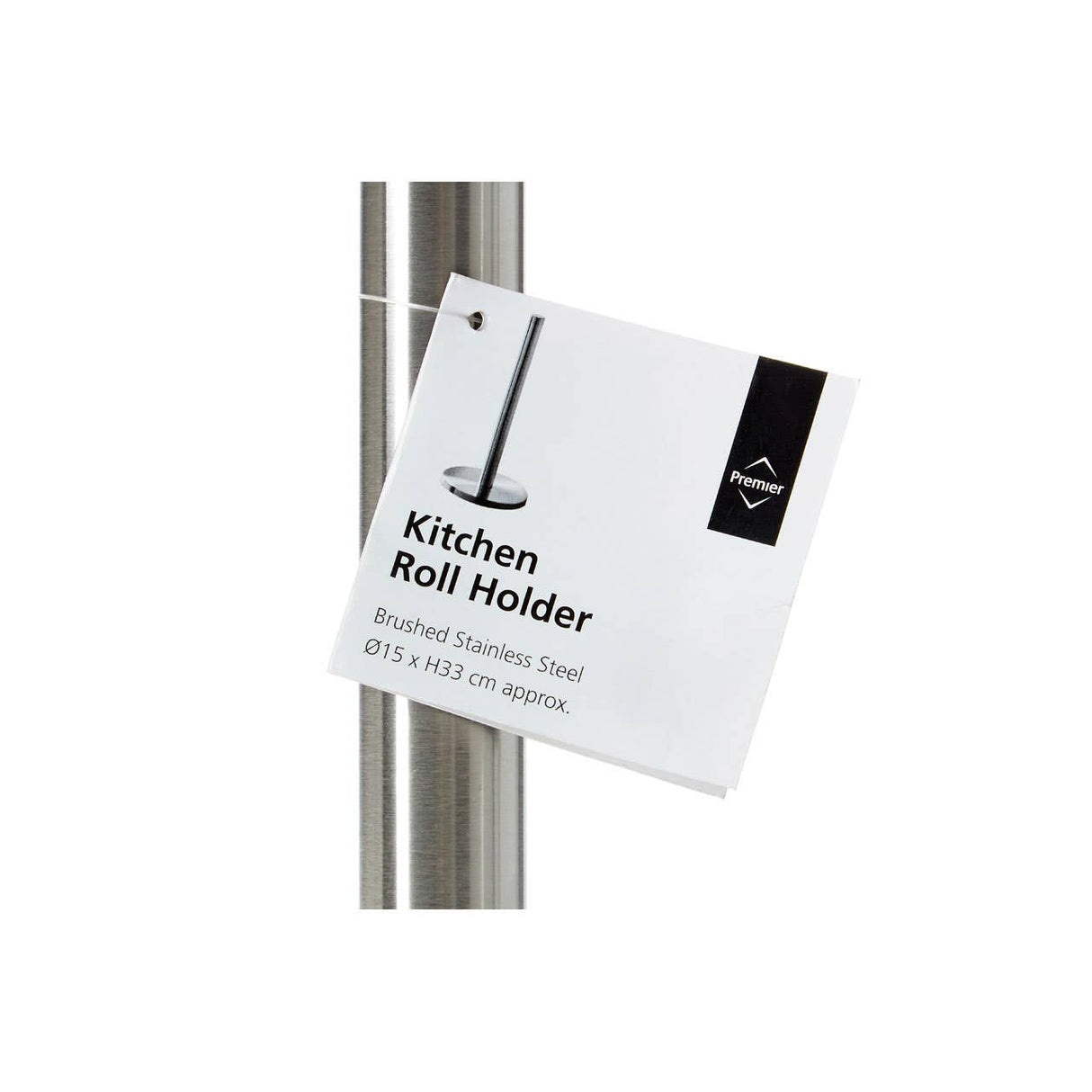 Brushed Stainless Steel Kitchen Roll Holder