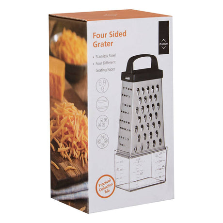 4 Sided Grater with Collection Compartment