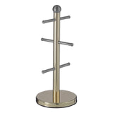 Hirano 6 Cup Gold Finish Mug Tree