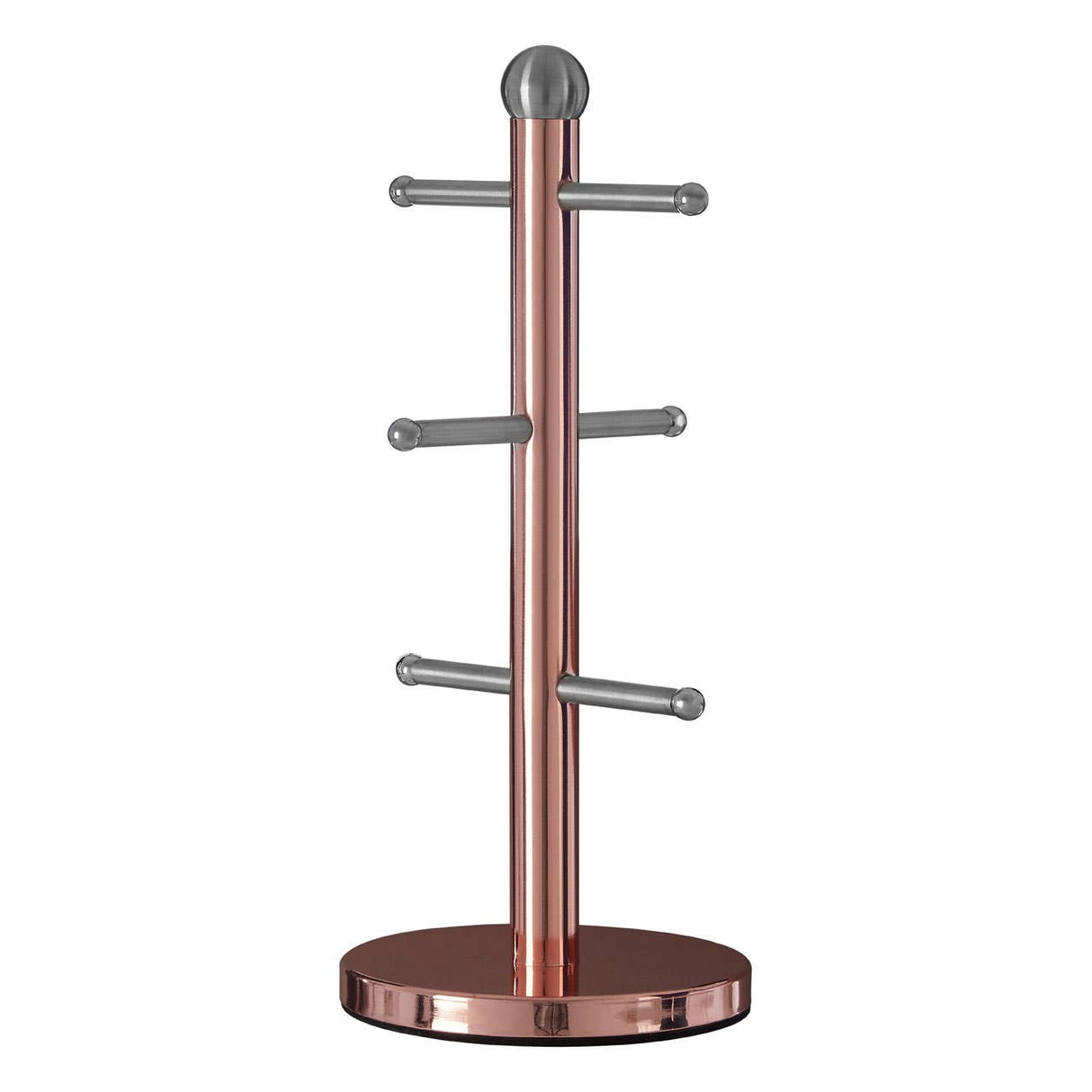 Hirano 6 Cup Copper Finish Mug Tree