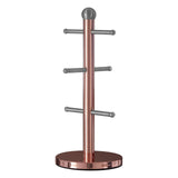 Hirano 6 Cup Copper Finish Mug Tree