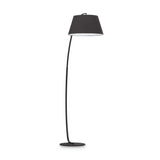 Contemporary Pagoda-Style Black Outdoor Post Light