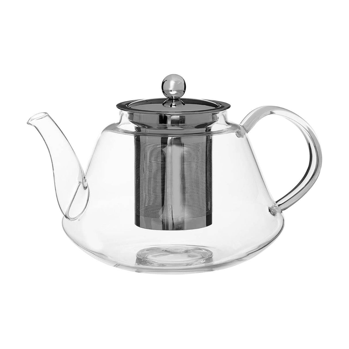 High Borosilicate Curved 1200ml Teapot