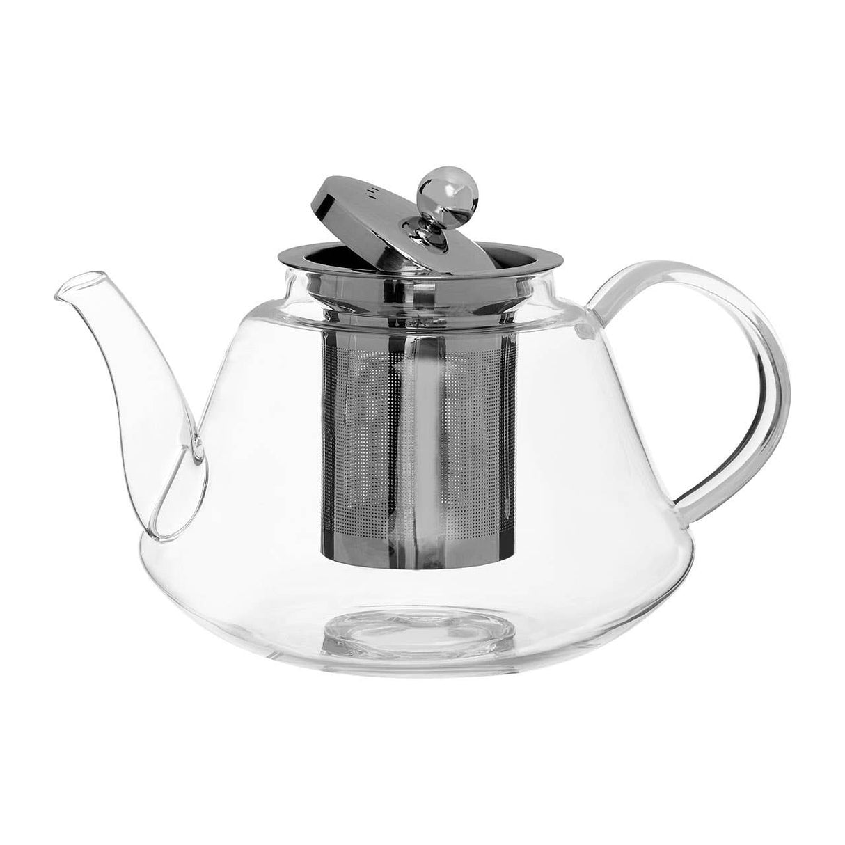 High Borosilicate Curved 1200ml Teapot