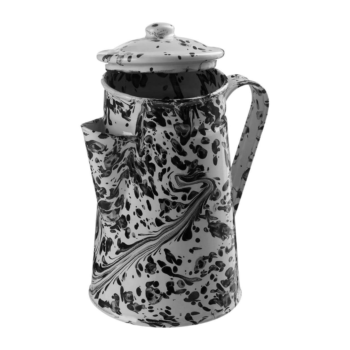 Hygge Black And White Patterned Coffee Pot