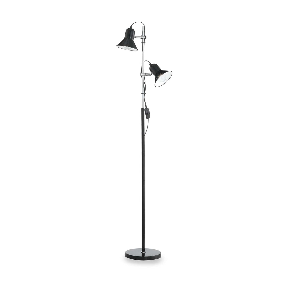 Modern Polly Dual Bulb Outdoor Post Light in Sleek Black Finish