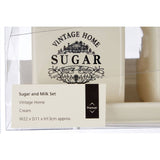 Vintage Square Sugar And Milk Set