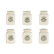Set of 6 Vintage Home Jars