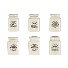 Set of 6 Vintage Home Jars