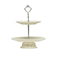 2 Tier Ceramic Lace Cake Plate