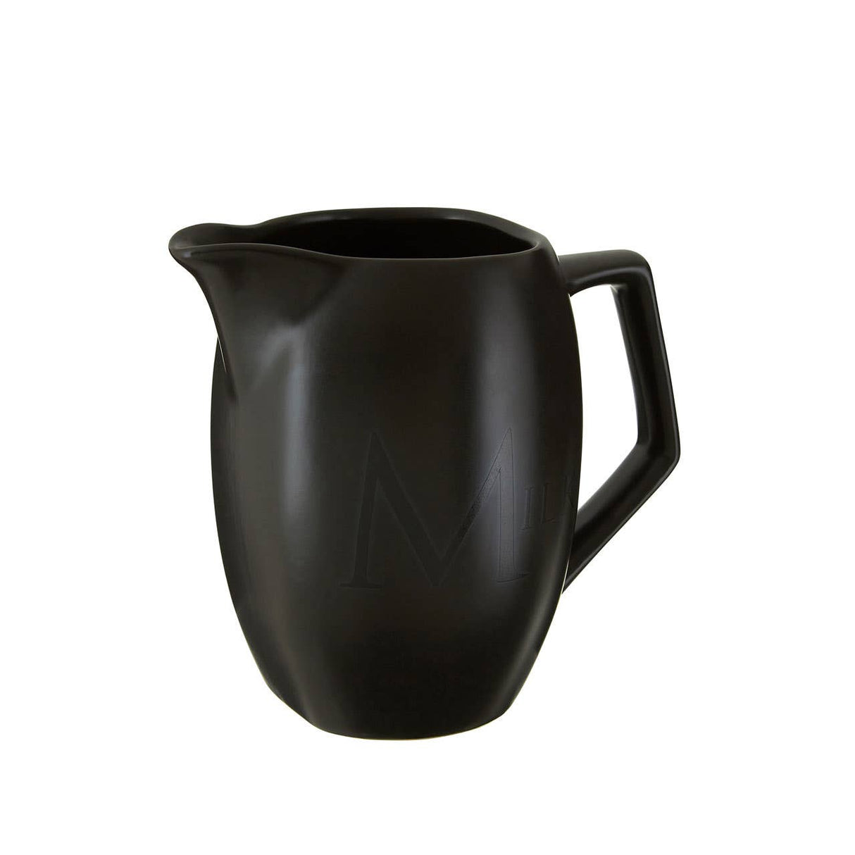 Black Text Jug