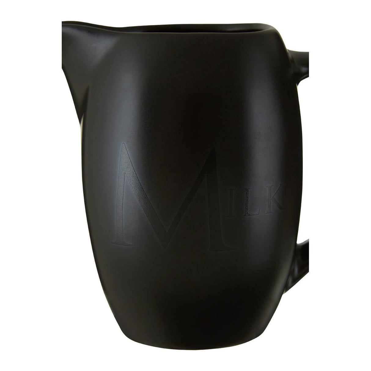 Black Text Jug