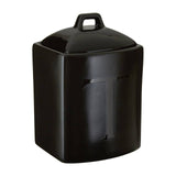Black Text Tea Jar