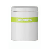Lime Silicone Band Biscuit Jar