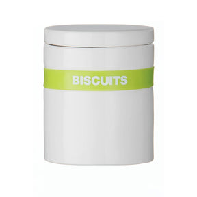 Lime Silicone Band Biscuit Jar