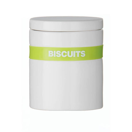 Lime Silicone Band Biscuit Jar