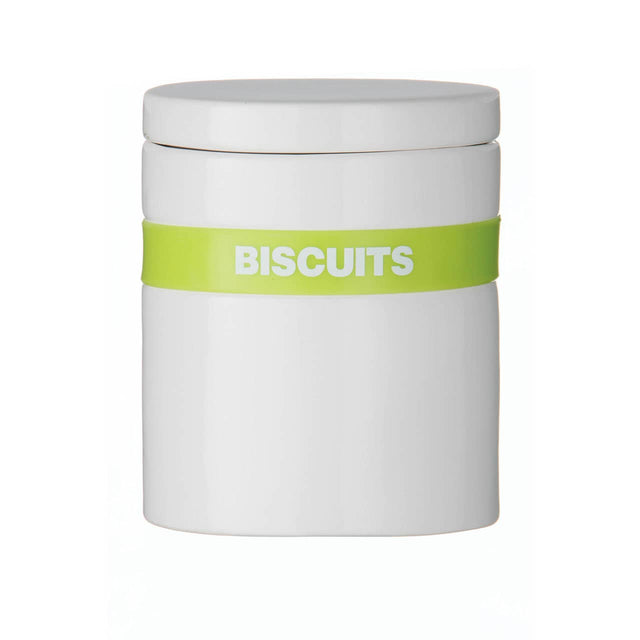Lime Silicone Band Biscuit Jar