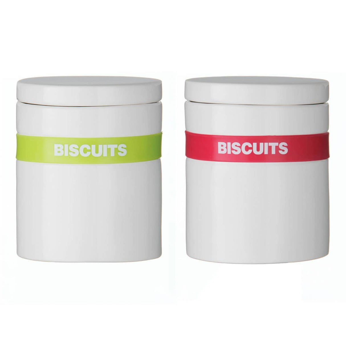 Lime Silicone Band Biscuit Jar
