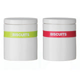 Lime Silicone Band Biscuit Jar