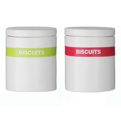 Hot Pink Silicone Band Biscuit Jar