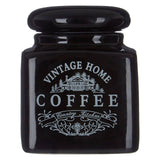 Vintage Home Square Black Coffee Jar