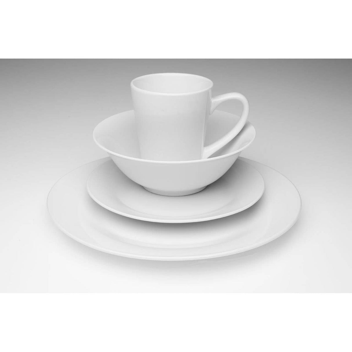16Pc White Dinner Set