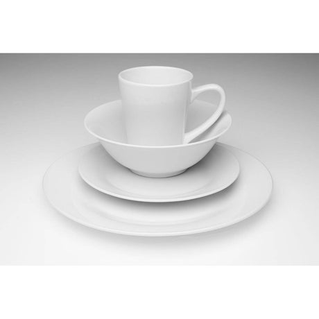 16Pc White Dinner Set