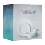 16Pc White Dinner Set