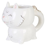 Gigil White Cat Mug