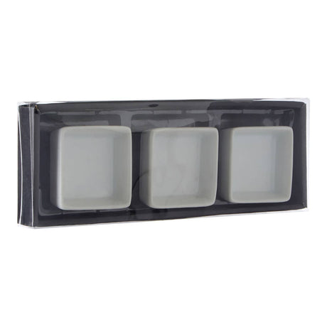 Set Of Three Entree Square Serving Dishes