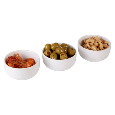 Set Of Three Entree Round Serving Dishes