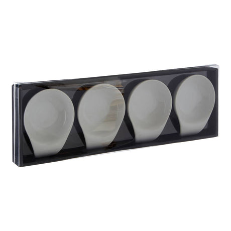 Set Of Four White Porcelain Serving Dishes