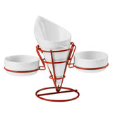 Red French Fry Cone With 2 Dip Dishes