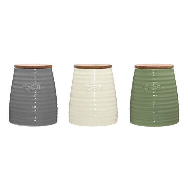 Winnie Cream Dolomite Tea Canister