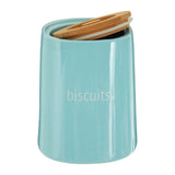 Fletcher Blue Ceramic Biscuit Canister