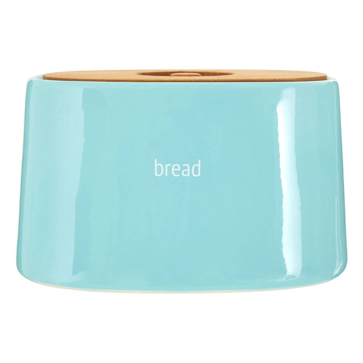 Fletcher Blue Ceramic Bread Crock