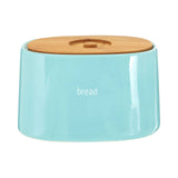 Fletcher Blue Ceramic Bread Crock
