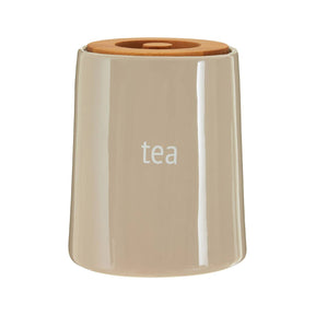 Fletcher Beige Ceramic Tea Canister