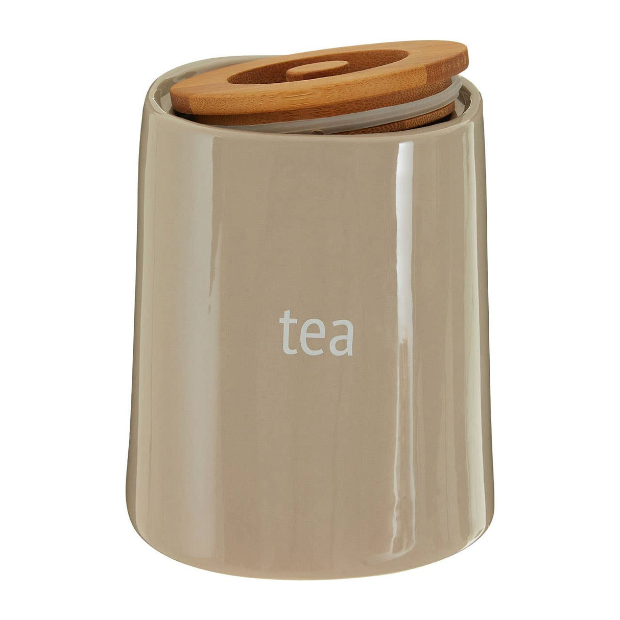Fletcher Beige Ceramic Tea Canister