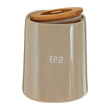 Fletcher Beige Ceramic Tea Canister
