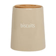 Fletcher Beige Ceramic Biscuit Canister