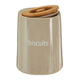 Fletcher Beige Ceramic Biscuit Canister
