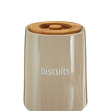 Fletcher Beige Ceramic Biscuit Canister