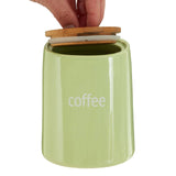 Fletcher Green Ceramic Coffee Canister