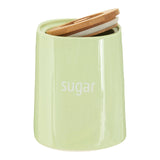 Fletcher Green Ceramic Sugar Canister