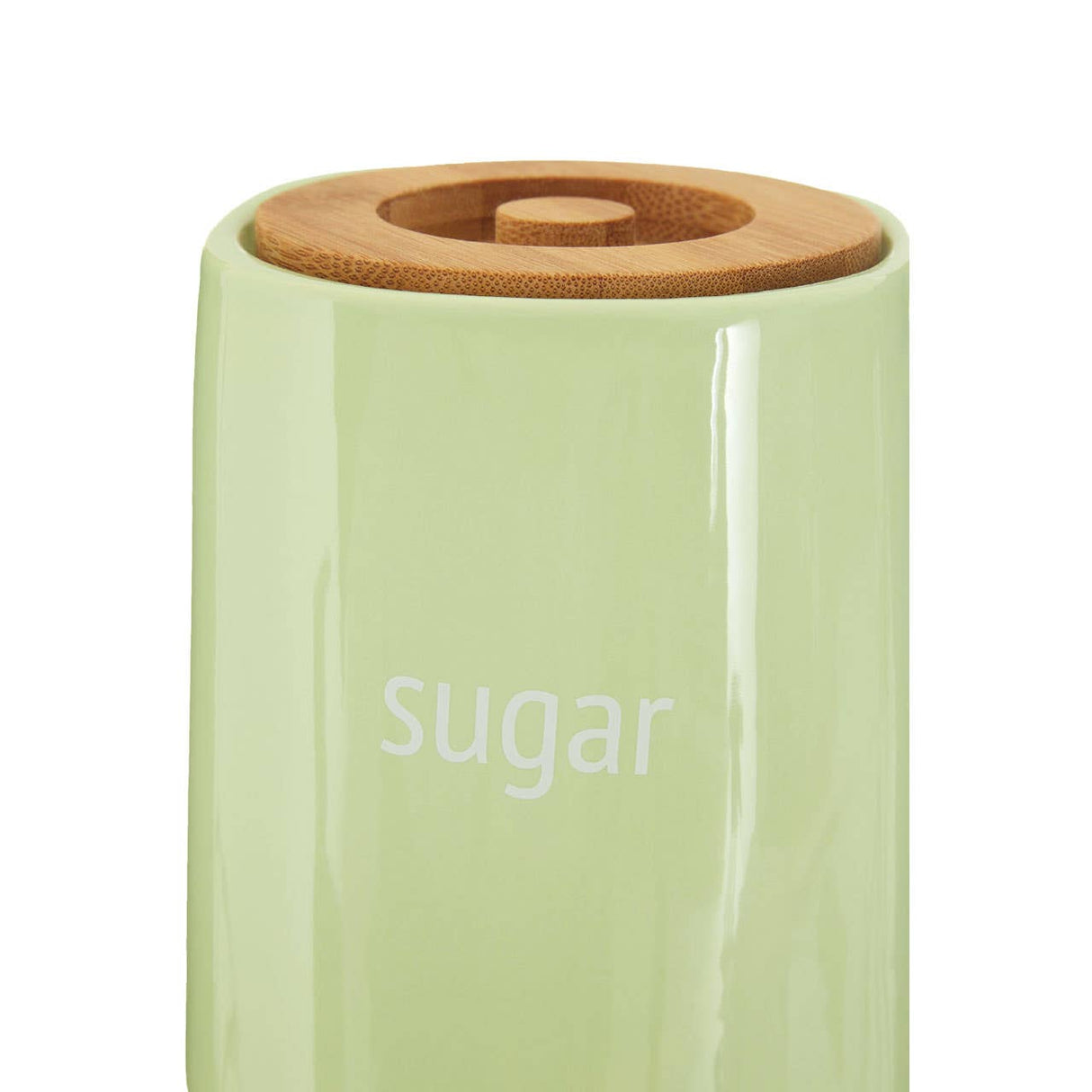 Fletcher Green Ceramic Sugar Canister