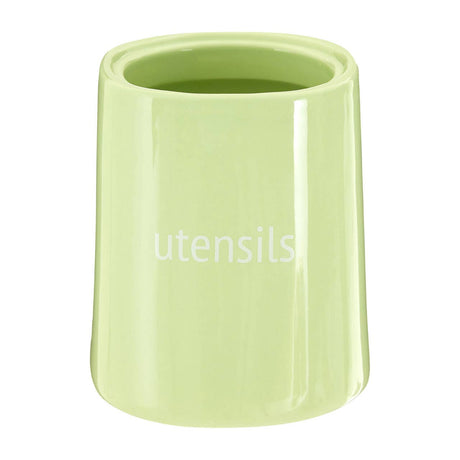 Fletcher Green Ceramic Utensil Jar