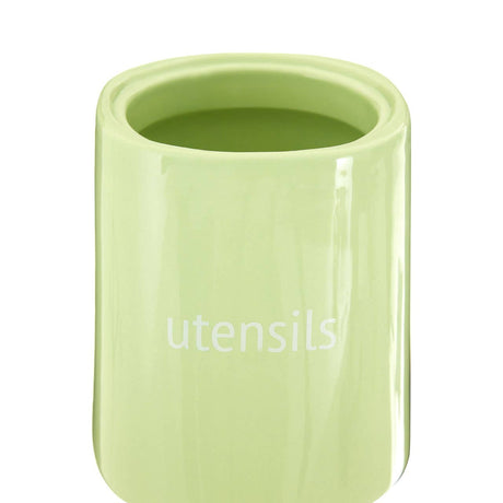 Fletcher Green Ceramic Utensil Jar