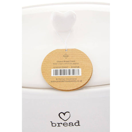 Charm White Bread Crock